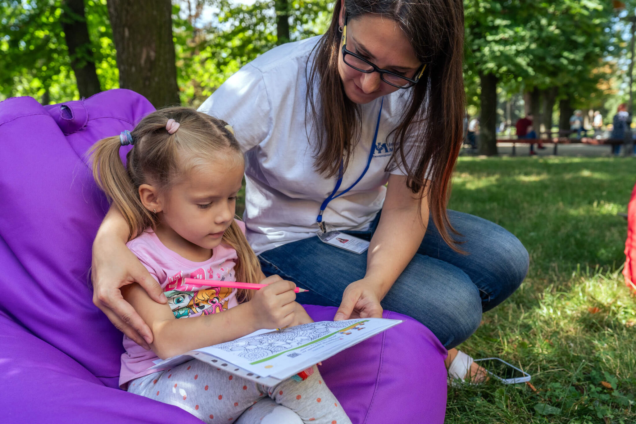 International Medical Corps held a World Breastfeeding Week event at European Square Park in Vinnytsia, Ukraine. We provided individual and group counseling on infant and young-child feeding (IYCF) practices, presented a photo exhibition and distributed educational materials to participants.
