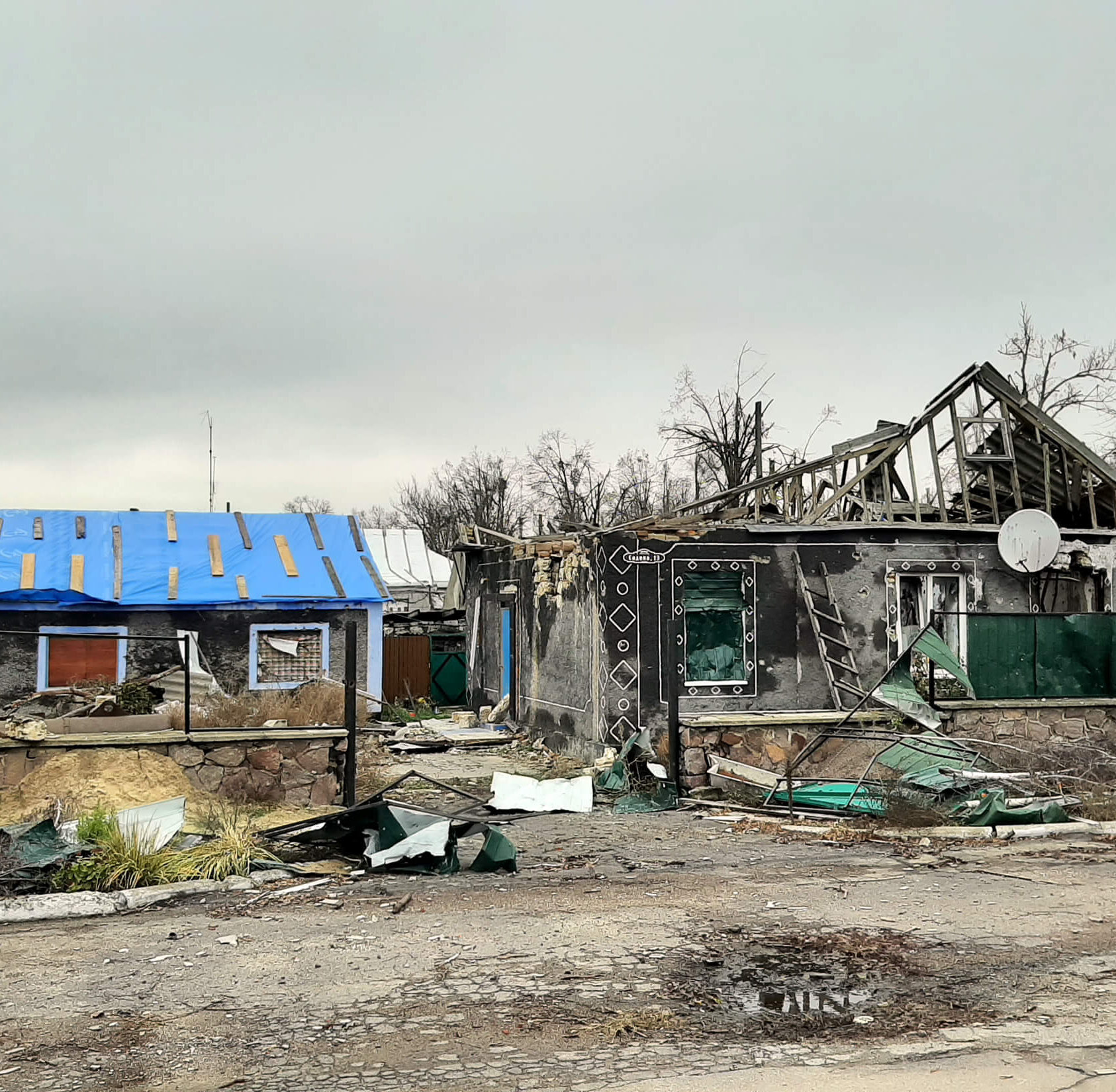 A village in northern Kherson, Ukraine.